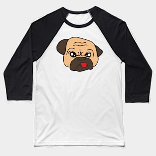 Funny Pug Dog Baseball T-Shirt